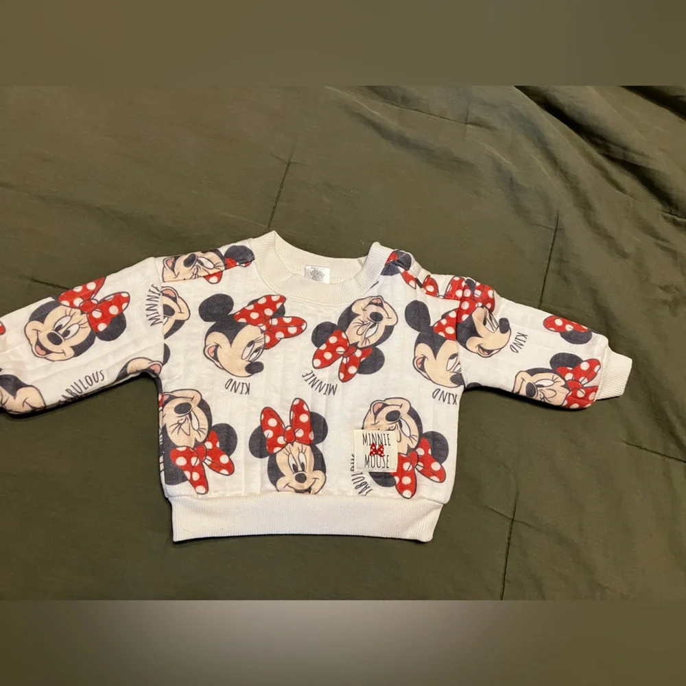Disney Baby Minnie Mouse 2 Piece Matching Set Baby Girl 0-3 Months